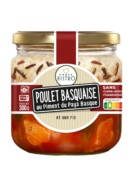 Poulet Basquaise au piment du Pays Basque et son riz