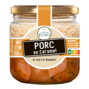 Porc au caramel, riz basmati